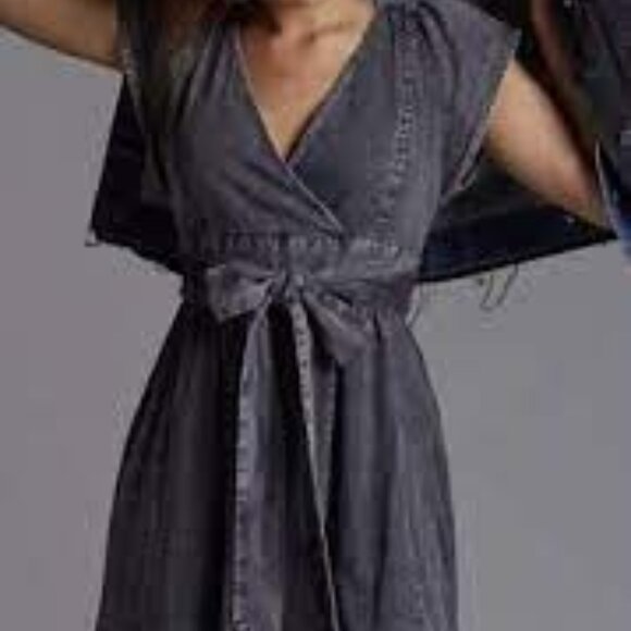 Pilcro Anthropologie Denim Midi Dress - Picture 2 of 7